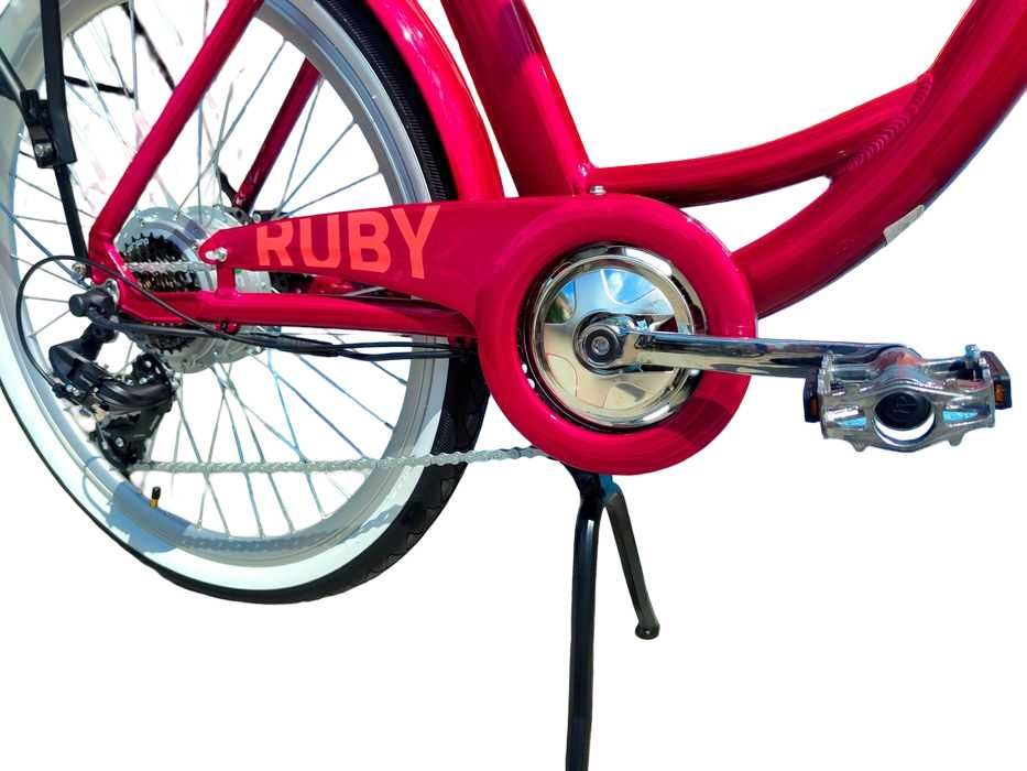 NOWY Rower Elektryczny DOROZHNIK RUBY Roz. 17" *Koła 26* Rubinowy!!