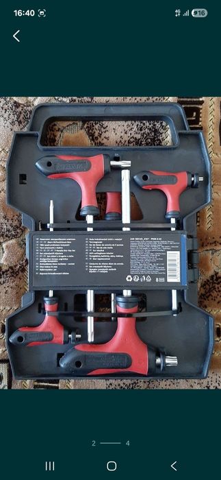 Набір ключів Torx 8шт. Із Німеччини. Торкс, зірочки (зірки) Parkside