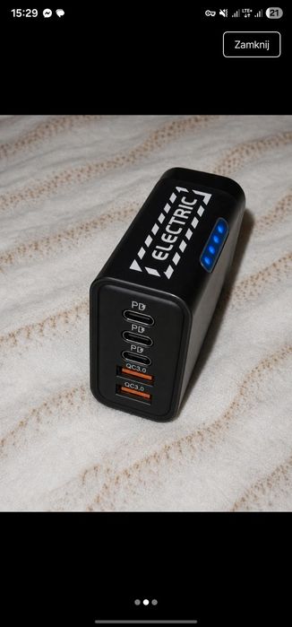 Czarna szybkoładujaca kostka 240w 5w1