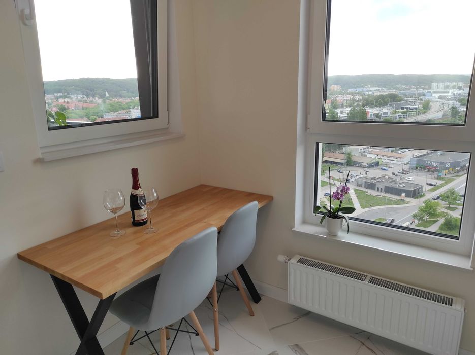 Apartament Impresja na 17 piętrze widok na morze Gdańsk Zaspa noclegi