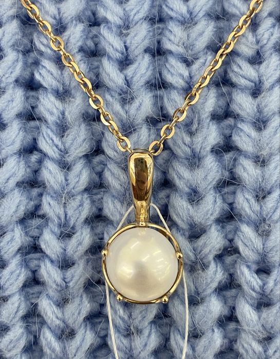 Сережки перли золото 585