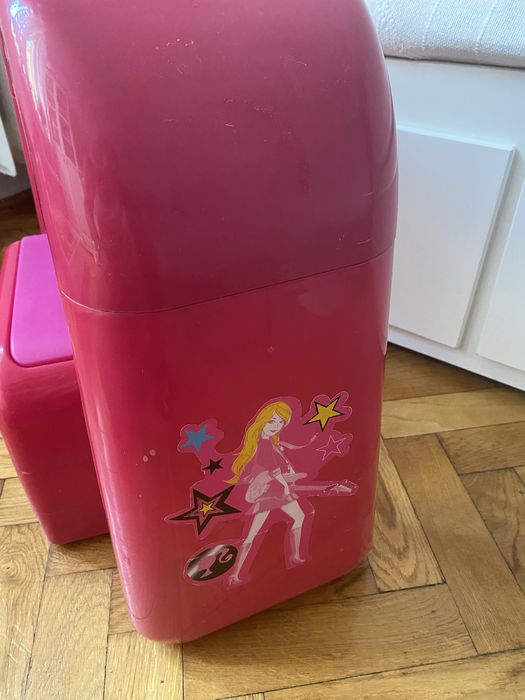 Pianinko organki stolik Barbie z taboretem