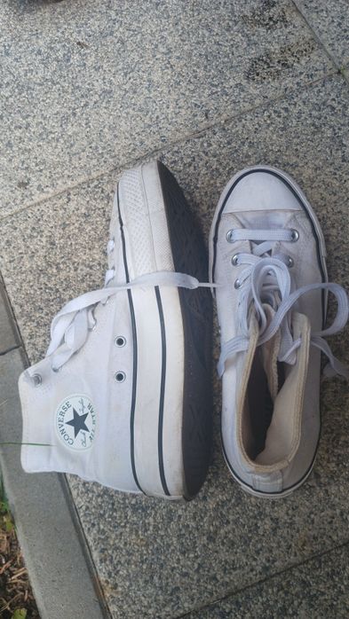 Converse biale trampki za kostkę rozm.39