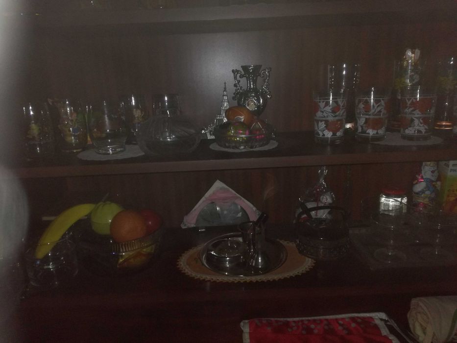 Zastawa z porcelany,cukiernica i szklanki#