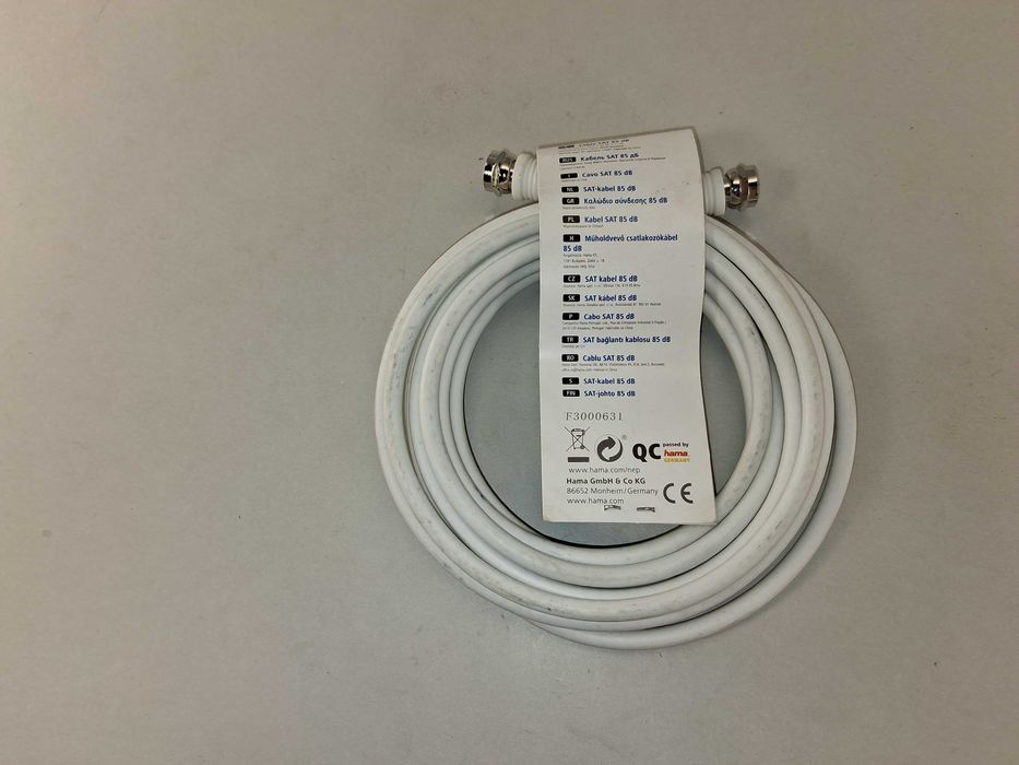 N209 Hama Kabel Antenowy SAT Classic Line 3,0 m F-Plug 85 dB