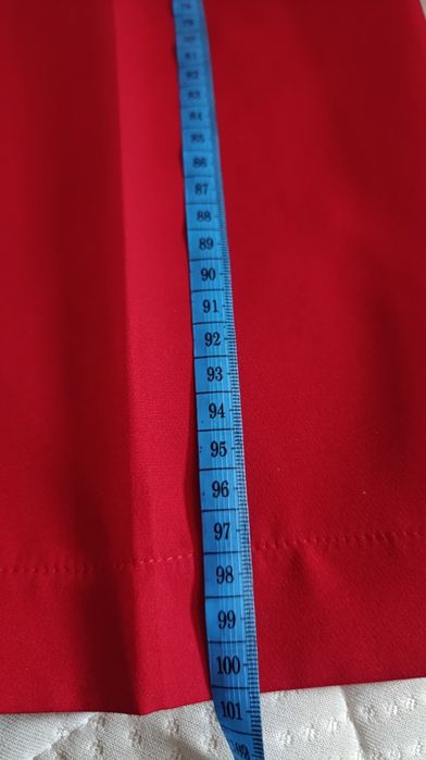 Жіночий святковий  брючний костюм червоний Італія