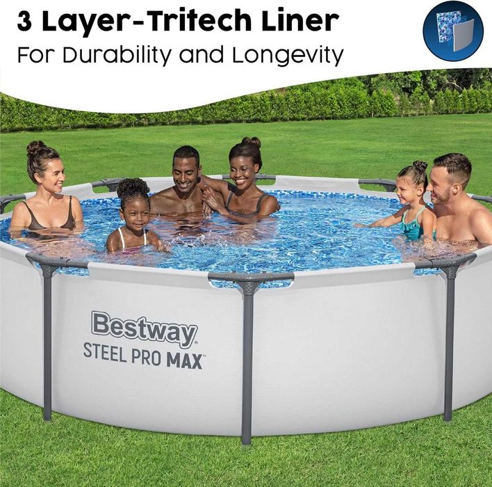 Basen ogrodowy Bestway Steel Pro Max 305 × 76 cm – NOWY