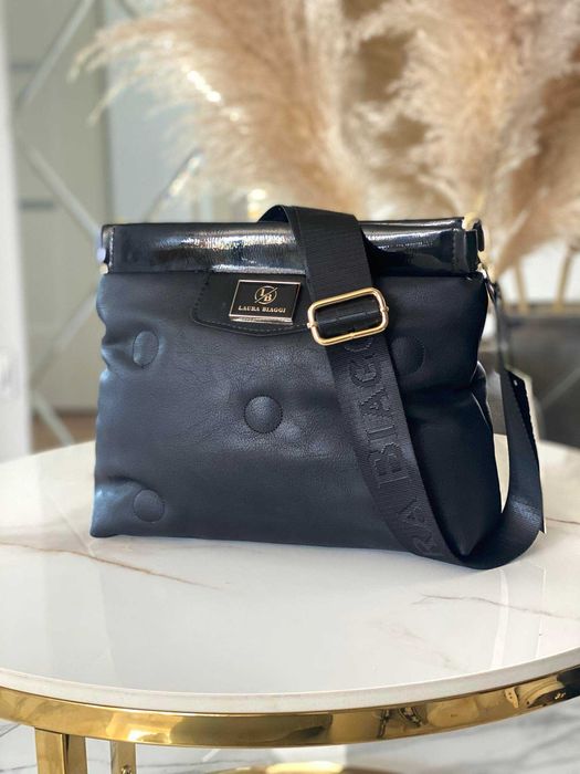 Torebka Laura Biaggi listonoszka czarna