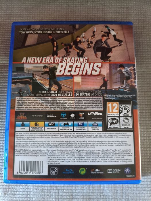 Tony Hawks Pro Skater 5 | Gra PS4