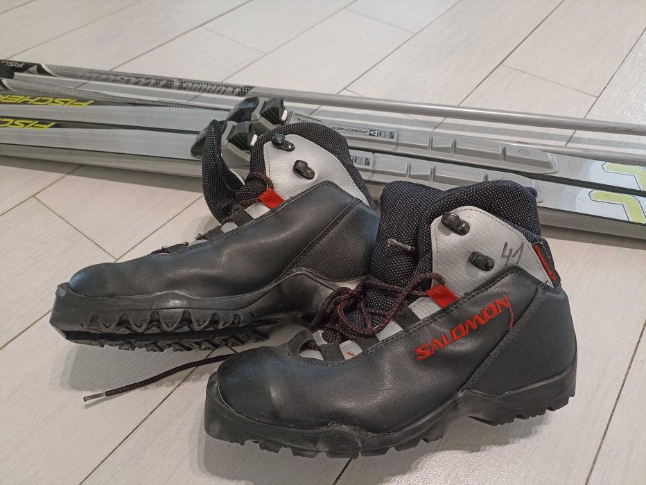 Zestaw narty biegowe + buty + kije