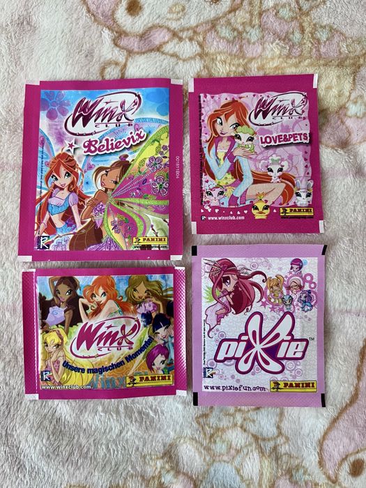 Наліпки паніні до альбому Піксі Вінкс 2008 року Pixie Winx panini
