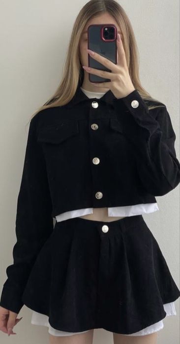 Костюм пиджак + юбка-шорты