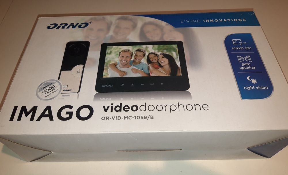 Wideodomofon bezsłuchawkowy ORNO IMAGO 7 cali OR-VID-MC-1059/B domofon