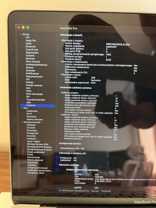 Macbook 2020 Pro m1 16gb