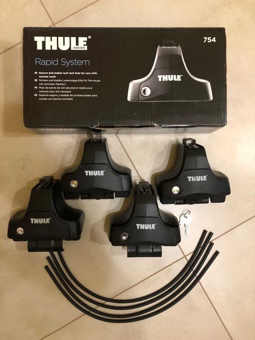 Bagażnik dachowy Thule Rapid System 754 + kit 1323 + belki 127 cm