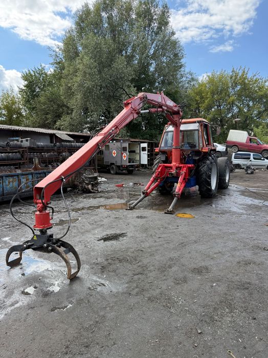 Ciągnik leśny SAME Centurion 75 + żuraw Atlas z chwytakiem do drewna