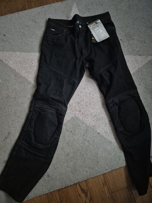 Spodnie jeansy na motor/ motocyklowe męskie roz. 58  Vanucci