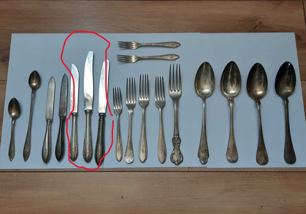 Sztućce plater/posrebrzane