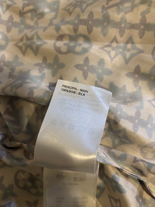 Koszula Louis Vuitton JEDWAB 100% krótki rękaw monogram shirt silk pure
