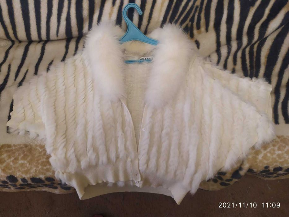 Полушубок натуральный  ангора