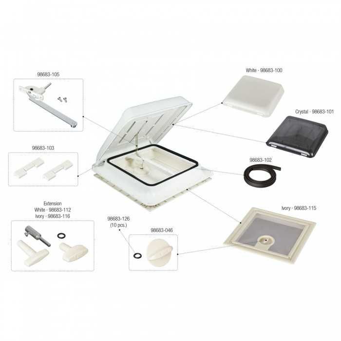 Clarabóia Fiamma Vent Branca (40×40)(Autocaravana / Campervan)