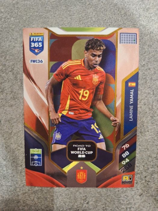 Karta Panini FIFA 365 Adrenalyn 2026 Yamal

#FWC036 LAMINE YAMA