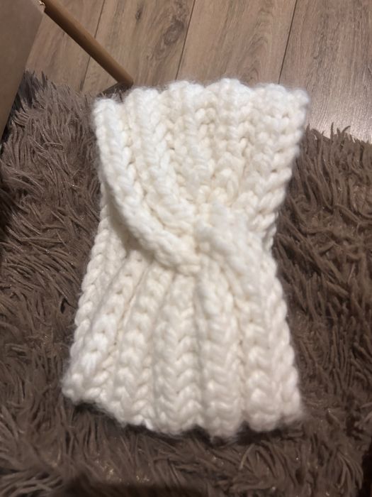 Зимова повʼязка вовняна нова