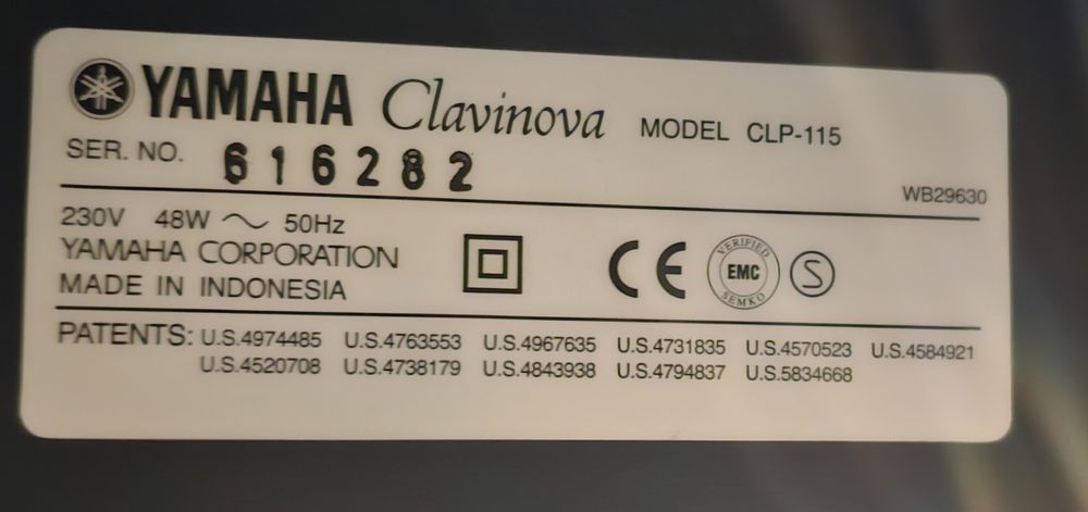 Piano digital - Yamaha CLP 115