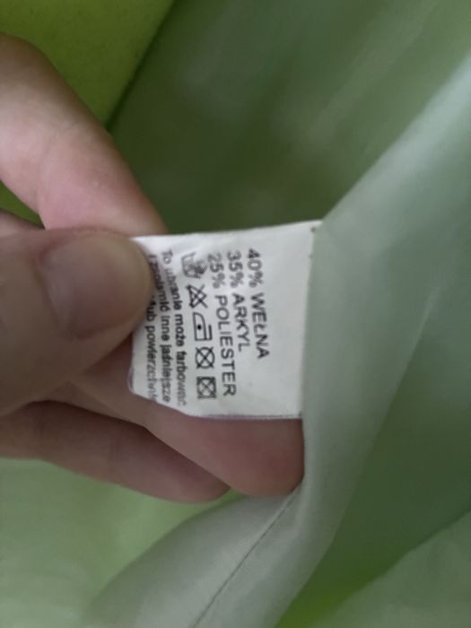 Płaszcz neonowy żółty zielony limonkowy
