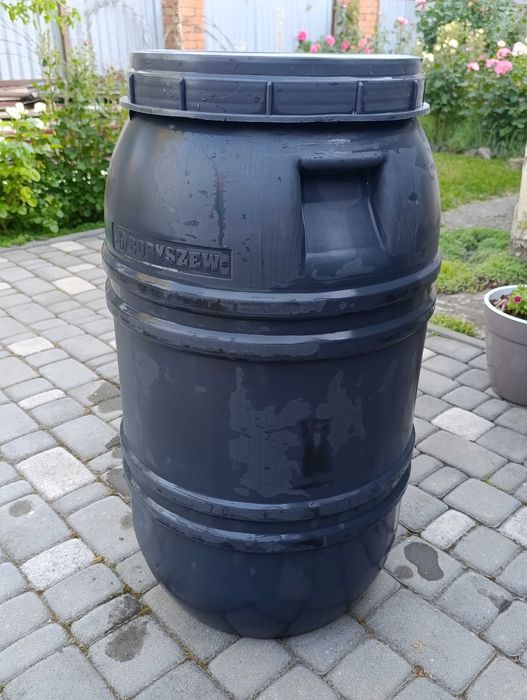 Бочка для води харчова пластикова сіра 120л.  2 шт.