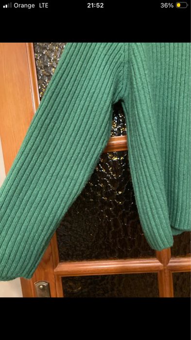 Zielony cieply sweter