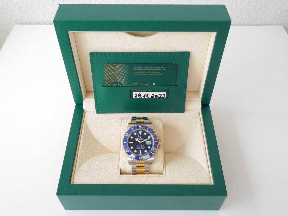 Rolex Submariner Date 41mm Yellow Gold Steel Ceramic Blue Dial