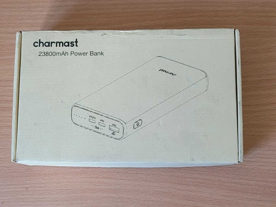 Charmast Power Bank 23800mAh 65W USB C Quick Charge