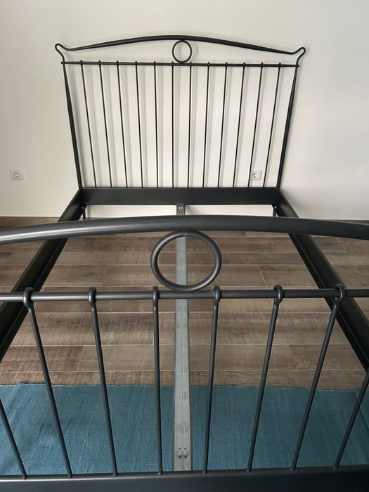 Estrutura de cama, antracite, 140x200 cm