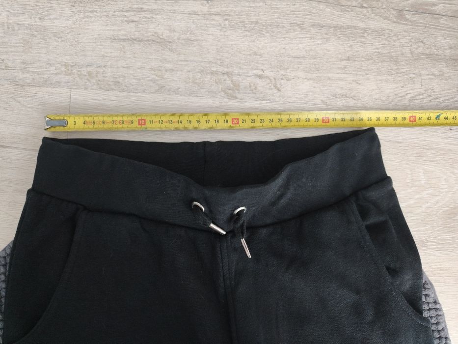 Czarne spodnie dresowe Kappa dresy joggery, rozmiar S / 36