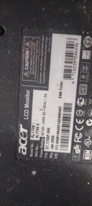 Acer Computer Monitor64584748915969121