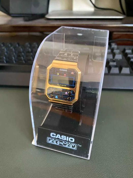 Casio Pac-Man A100WEPC-1BDR | Retro lata 80 | Prawie Nowy | Kolekcjonerski zegarek