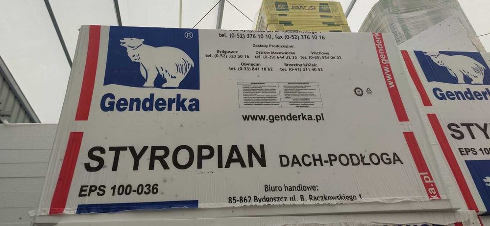 Styropian posadzkowy dachowy EPS100 036 Transport cała Polska!
