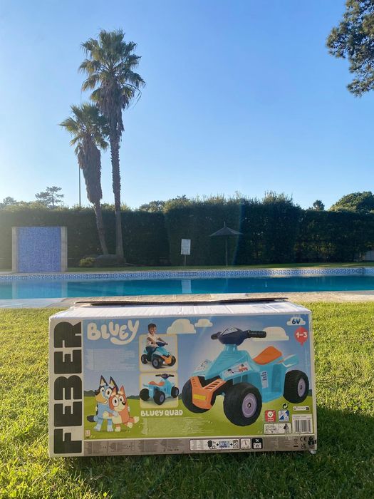 Moto 4 Elétrica - Bluey Quad Racy Bluey 6V da Feber