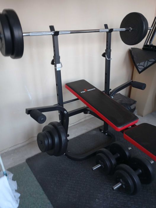Ławka do ćwiczeń wraz z obciążeniem