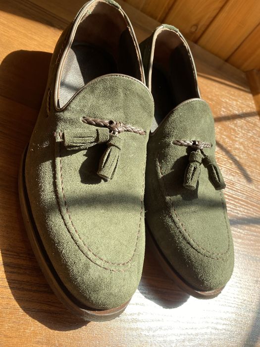 Чоловічі замшеві лофери