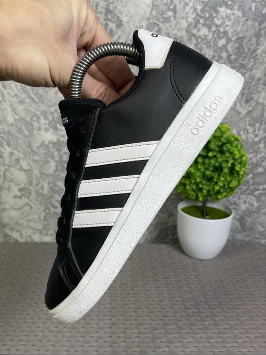 Adidas Grand Court кроссовки 34 размер детские кожаные сникерсы