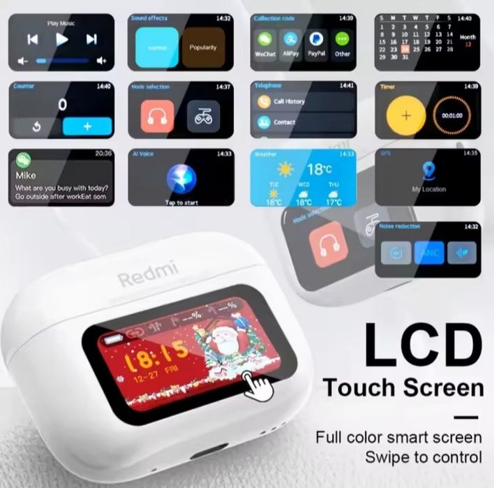 Redmi słuchawki bluetooth z wyświetlaczem