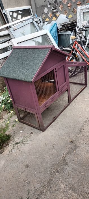 Klatka z wybiegiem dla małych zwierząt