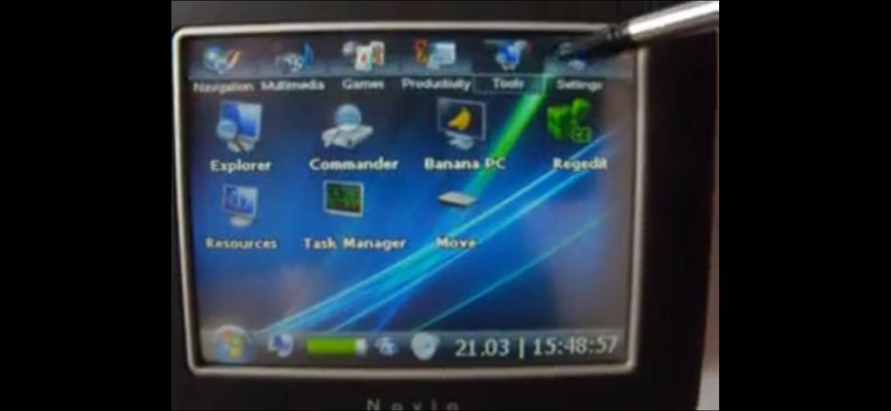 nawigacji Navia NV35 z systemem Windows CE Core 5.0