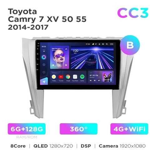 Штатная магнитола Teyes CC3 2k 4+32 Gb Toyota Camry XV 50 55 2014-2017