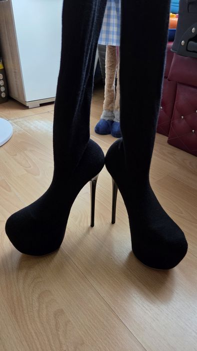 Sexy kozaki nr 37 długie po za kolana nowe
