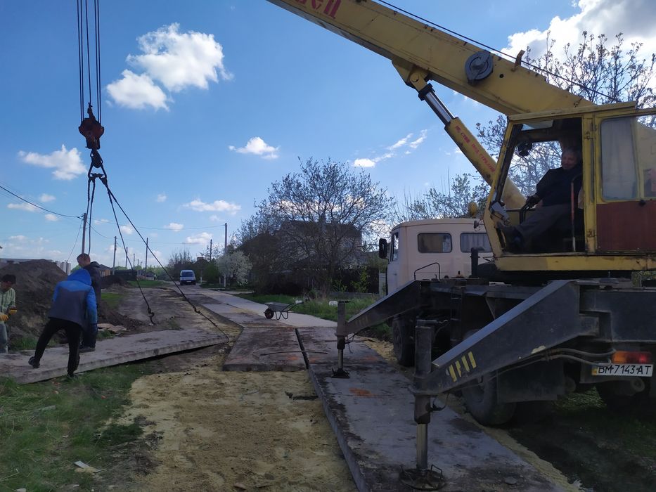 Монтаж дорожных плит.Укладка плит. - Будівельні послуги Суми на Olx