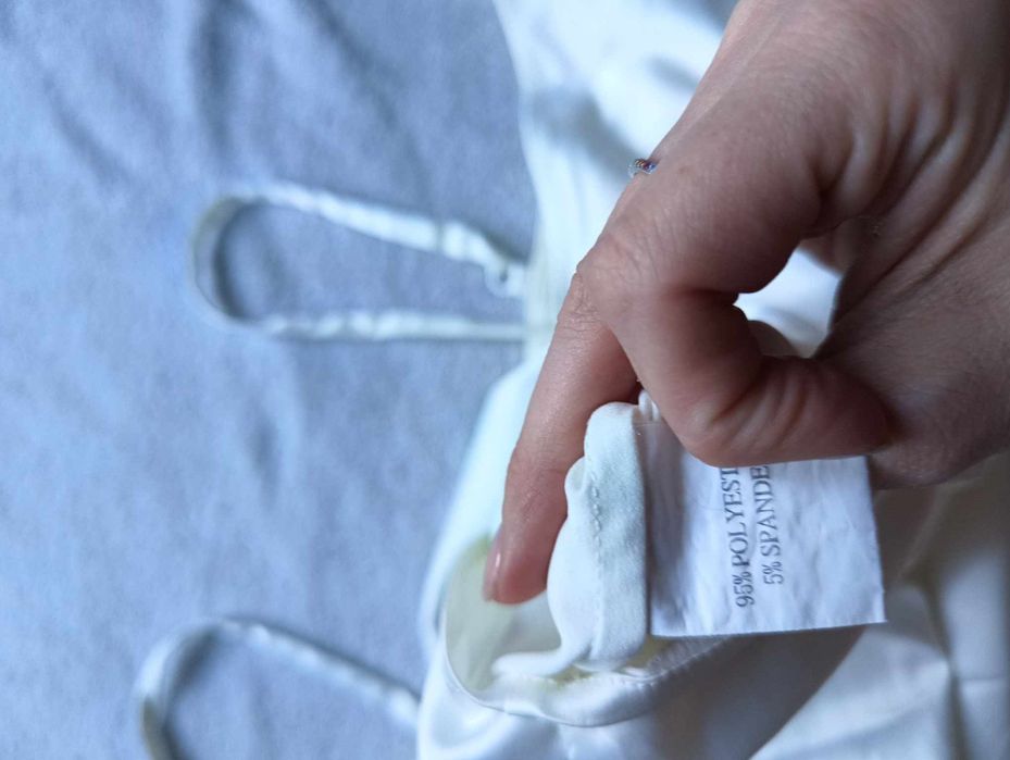 Koszulka nocna biała kremowa na ramiączkach 38 M