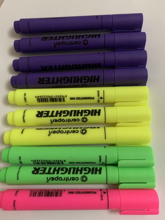 Маркер текстовый Centropen Highlighter 1-4.6 мм/канцтовари